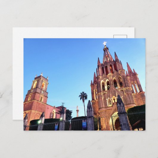 Parroquia de San Miguel Arcangel auf der Postkarte (Vorne/Hinten)
