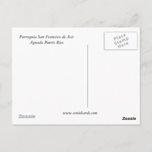 Parroquia San Francisco de Asis Postkarte (Rückseite)