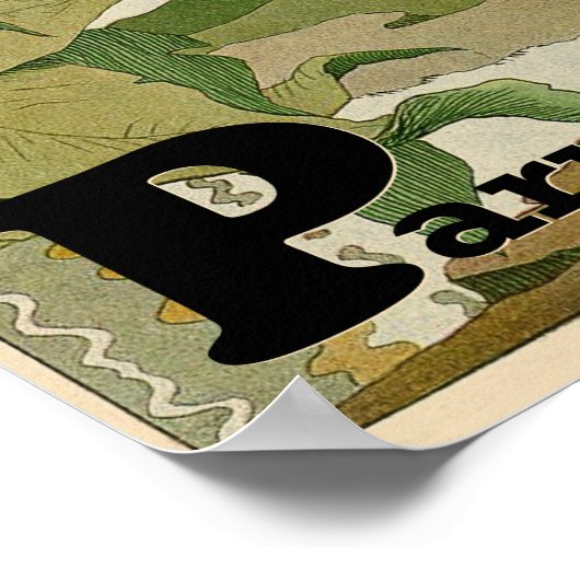 Parrot Alphabet Tier im Dschungel Poster (Ecke)