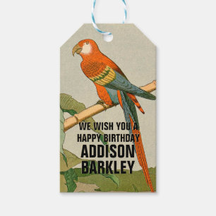 Parrot Animal Party Celebration Geschenkanhänger