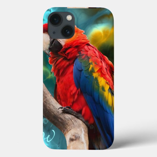 Parrot Art 1 Case-Mate iPhone Hülle (Rückseite)
