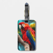 Parrot Art 1 Gepäckanhänger (Rückseite vertikal)