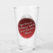 Parrot Art Glass African Gray Glass Personalize Glas (Rückseite)