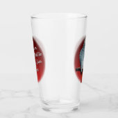 Parrot Art Glass African Gray Glass Personalize Glas (Rechts)