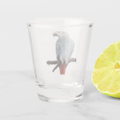 Parrot Art Shot Glass African Gray Geschenke maßge Schnapsglas (Rückseite)