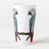 Parrot Art Tasse Afrikanisches graues Kaffeekuchen (Vorderseite)