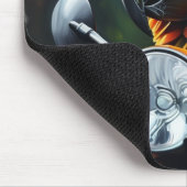 Parrot auf Motorrad-Mauspad Mousepad (Ecke)