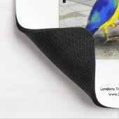 Parrot Badezimmer Fixierung Maus Pad Mousepad (Ecke)