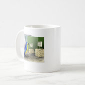 Parrot Badezimmer Fixtures Funny Cartoon Geschenke Kaffeetasse (Vorderseite Links)