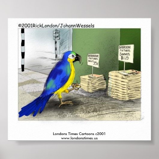 Parrot Badezimmer Fixtures Poster (Vorne)