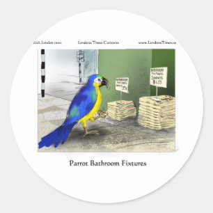 Parrot Badezimmer Fixtures T-Shirts Tasse Karten G Runder Aufkleber