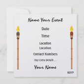 Parrot Beach Party Einladung - SRF (Rückseite)