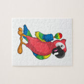 Parrot bei Musik mit Maracas Puzzle (Horizontal)