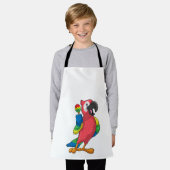 Parrot bei Musik mit Maracas Schürze (Getragen)