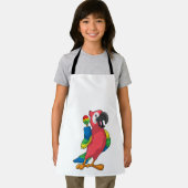 Parrot bei Musik mit Maracas Schürze (Insitu)