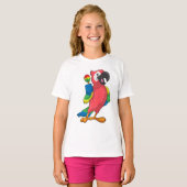 Parrot bei Musik mit Maracas T-Shirt (Vorne ganz)