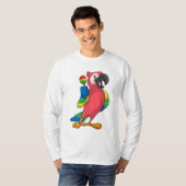 Parrot bei Musik mit Maracas T-Shirt (Vorne ganz)