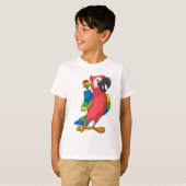 Parrot bei Musik mit Maracas T-Shirt (Vorne ganz)