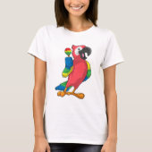 Parrot bei Musik mit Maracas T-Shirt (Vorderseite)