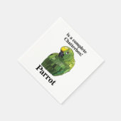 Parrot Bird Funny Tropday Party Serviette (Ecke)