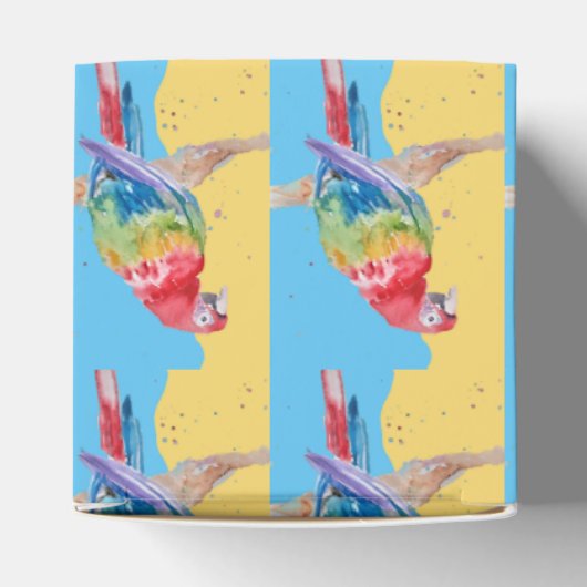 Parrot Bird Kinder Boys Birthday Cake Fevor Box Geschenkschachtel (Oben)