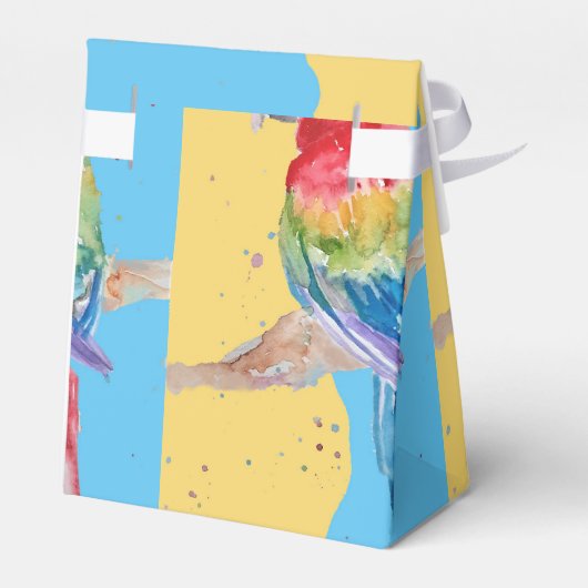 Parrot Bird Kinder Boys Birthday Cake Fevor Box Geschenkschachtel (Rückseite)