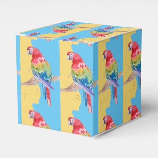 Parrot Bird Kinder Boys Birthday Cake Fevor Box Geschenkschachtel (Vorderseite)