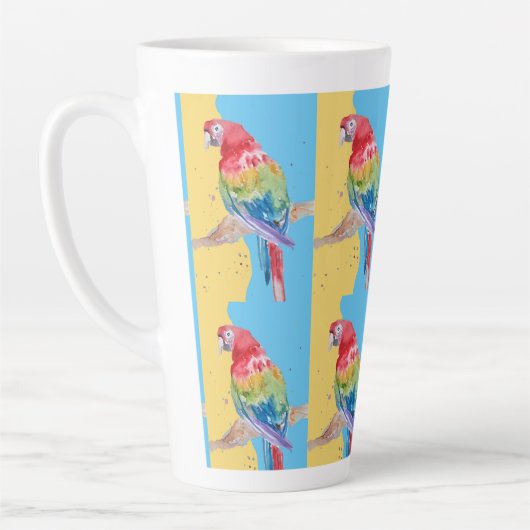 Parrot Bird Kinder Boys Mens Pastel Blue Tasse (Links)