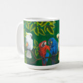 Parrot Bird Lovers Jungle Tropical Themed XL Tasse (Vorderseite Links)