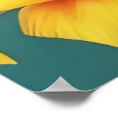 Parrot Bird Tropical Floral Palmen lila rot Poster (Ecke)