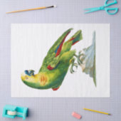 Parrot Bird Vintage Kunst Seidenpapier (Basteln)