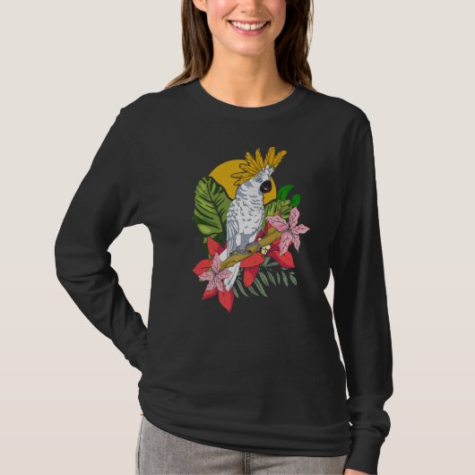 Parrot Bird Watcher Vogelbeobachter Tropischer Coc T-Shirt (Vorderseite)