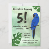 Parrot Birthday Einladung (Vorderseite)