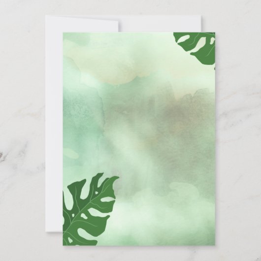 Parrot Birthday Einladung (Rückseite)