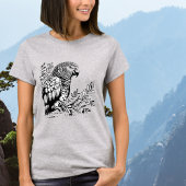 Parrot Black Graphic T - Shirt