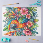 Parrot Botanische Aquarellkunst Seidenpapier (Basteln)