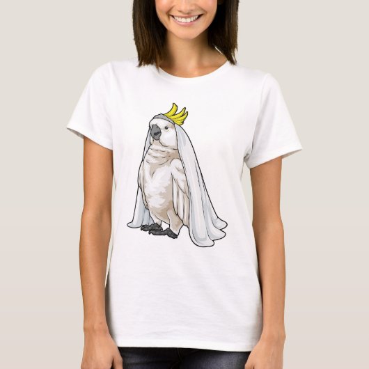 Parrot Bride Veil Wedding T-Shirt (Vorderseite)