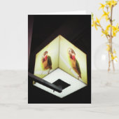 "Parrot Cash Register Light" Danke Karte (Gelbe Blume)