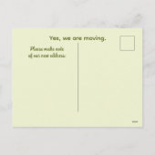 PARROT - CHANGE OF ADDRESS POSTCARD FEIERTAGSPOSTKARTE (Rückseite)