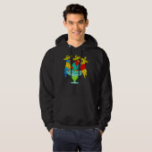 Parrot Cinco De Mayo Drinking Tequila Hoodie (Vorne ganz)