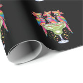 Parrot Cinco De Mayo Funny Drinks Mexican Fiesta Geschenkpapier (Rolleneckpunkt)
