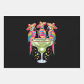 Parrot Cinco De Mayo Funny Drinks Mexican Fiesta Geschenkpapier Set (Vorderseite)