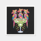 Parrot Cinco De Mayo Funny Drinks Mexican Fiesta Serviette (Vorderseite)