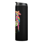 Parrot Cinco De Mayo Funny Drinks Mexican Fiesta Thermosbecher (Nach rechts gedreht)