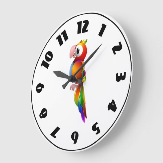 Parrot Clock Große Wanduhr (Winkel)