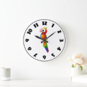 Parrot Clock Große Wanduhr (Zuhause)