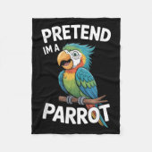 Parrot Costume Fleecedecke (Vorderseite)