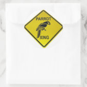 Parrot Crossing Autoaufkleber Runder Aufkleber (Tasche)