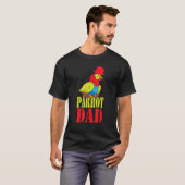 Parrot Dad Budgie Colorful Cute Bird Meme T-Shirt (Vorne ganz)