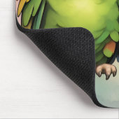 Parrot_design.no.1- von Maaya Prints, Mousepad (Ecke)